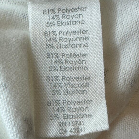 NWT P.J. SALVAGE Crewneck Long Sleeve Pajama Lounge Top Ivory & Gray Sta… - Picture 13 of 15